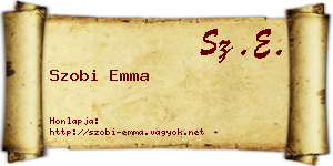 Szobi Emma névjegykártya